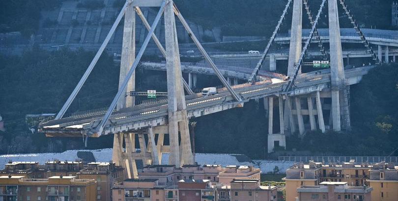 Imagen del estado del puente Morandi