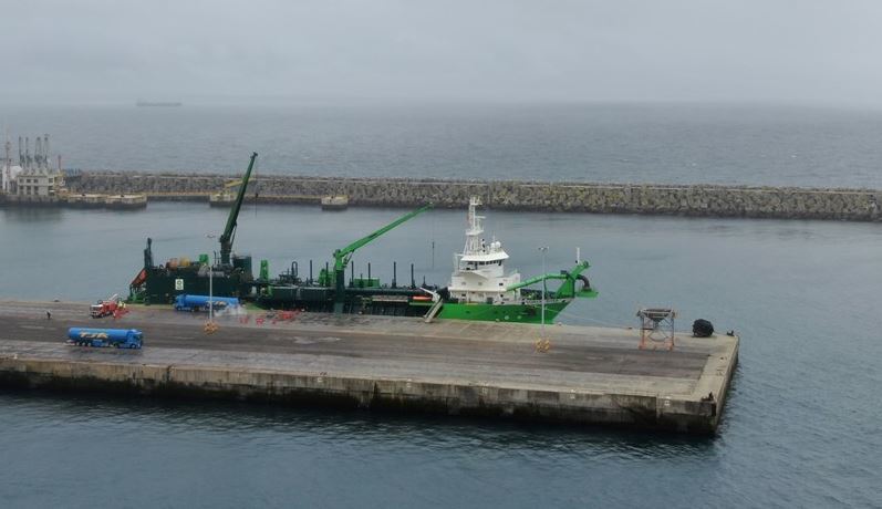 Operación truck-to-ship en el Puerto de Sines