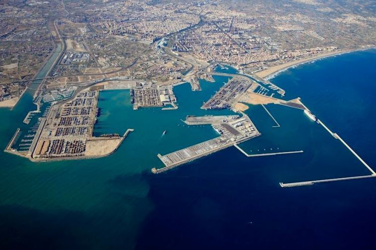 Imagen del puerto de Valencia