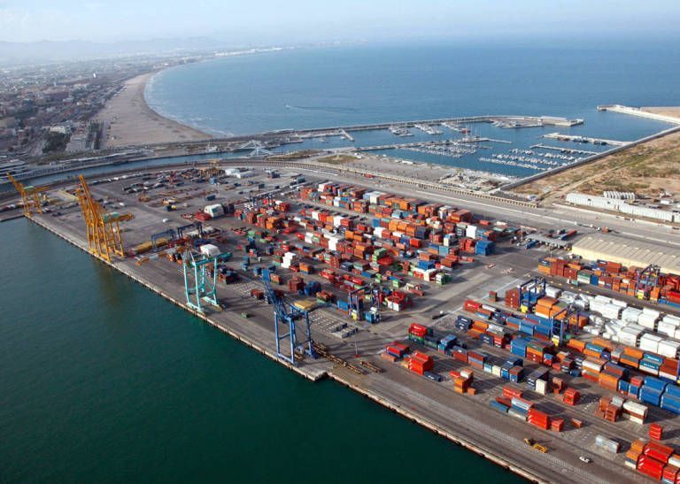Imagen del puerto de Valencia
