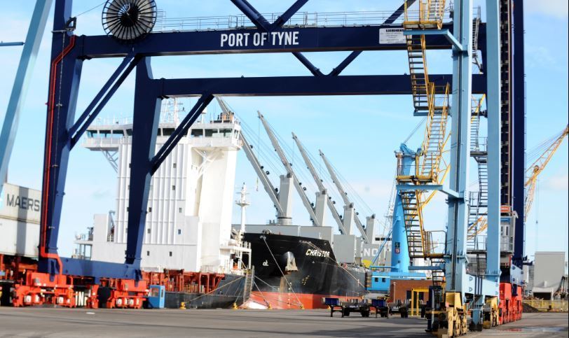 Imagen del Puerto de Tyne en Reino Unido