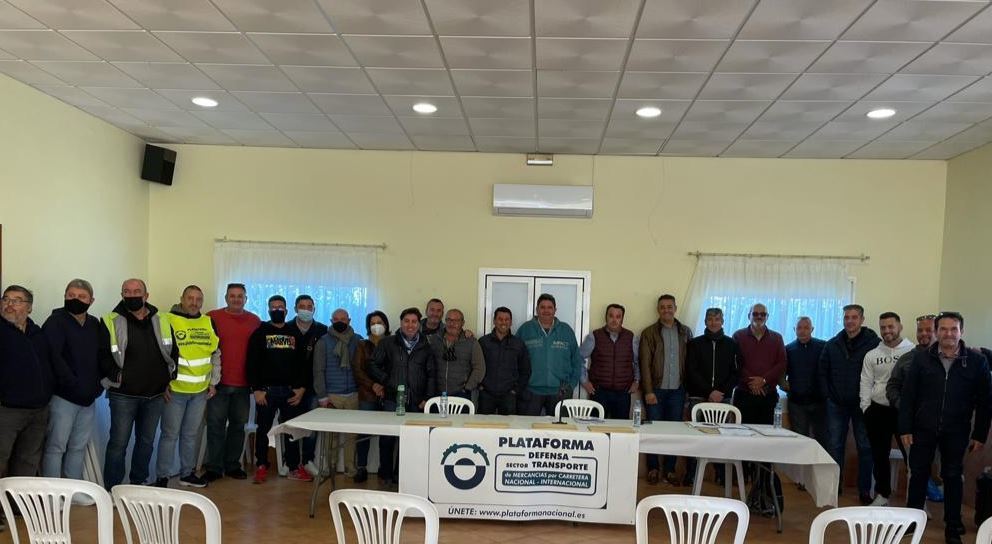 reunión de la plataforma en defensa del sector del transporte