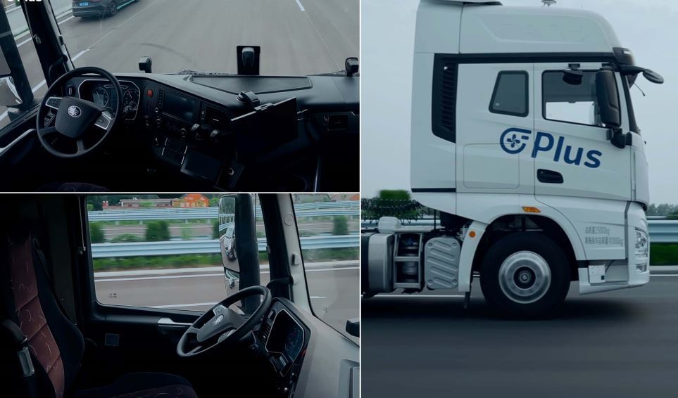 Plus completa una demostración en carretera de un camión sin conductor