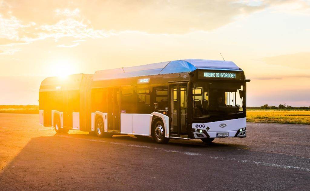Imagen del autobús Solaris Urbino 18 de hidrógeno