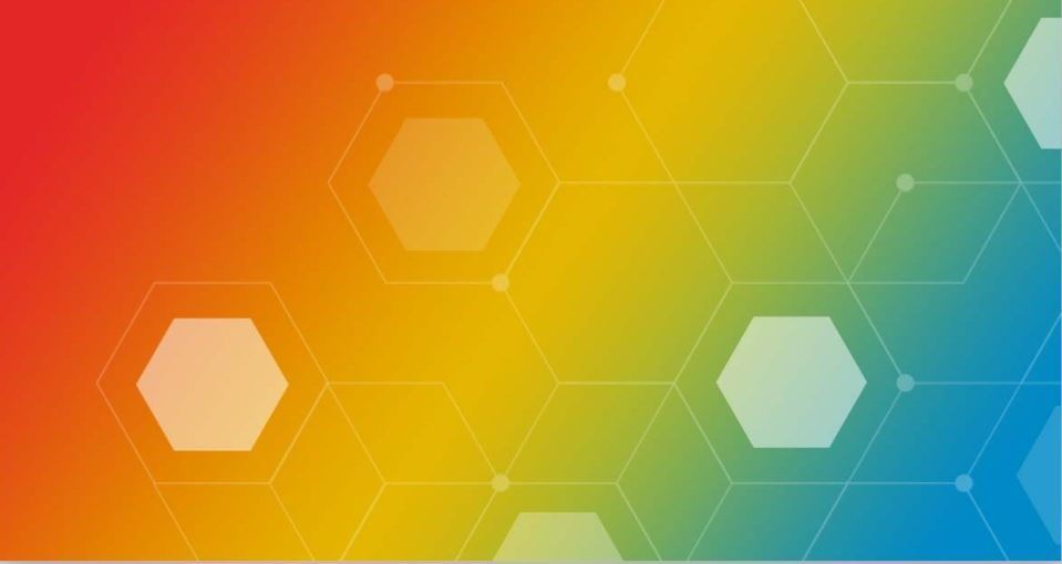 Imagen del arco iris del hidrógeno