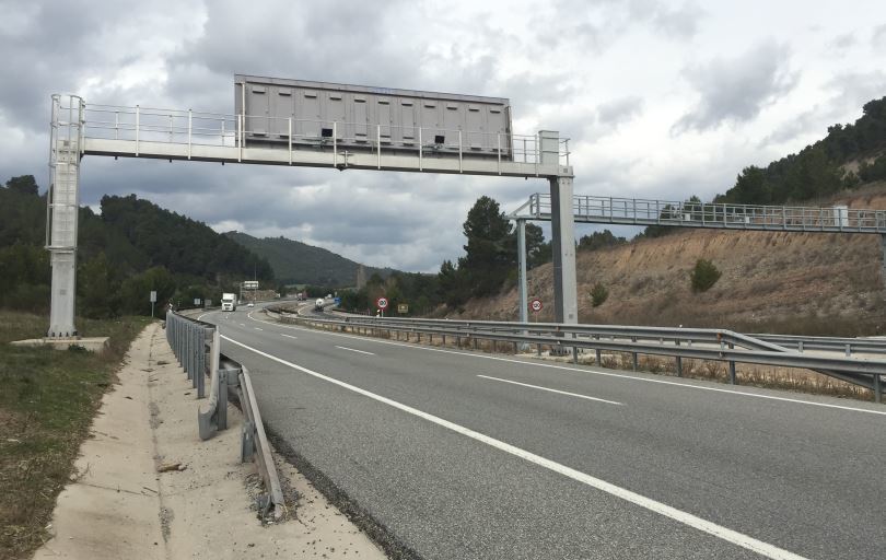 Radar de tramo en la A-2
