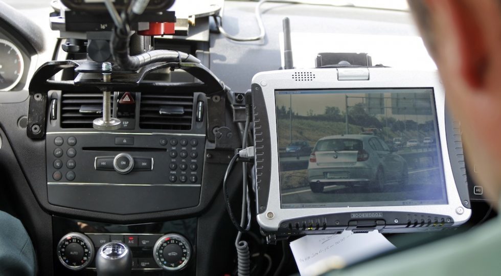 Un radar móvil de la DGT