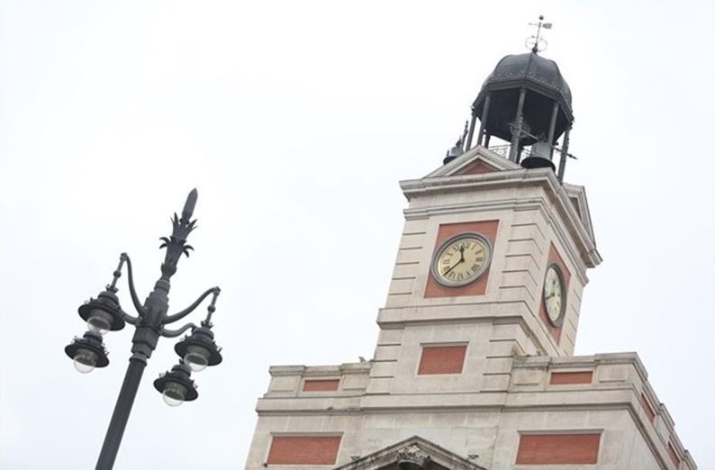 Reloj de la Real Casa de Correos, sede del Gobierno de la Comunidad de Madrid