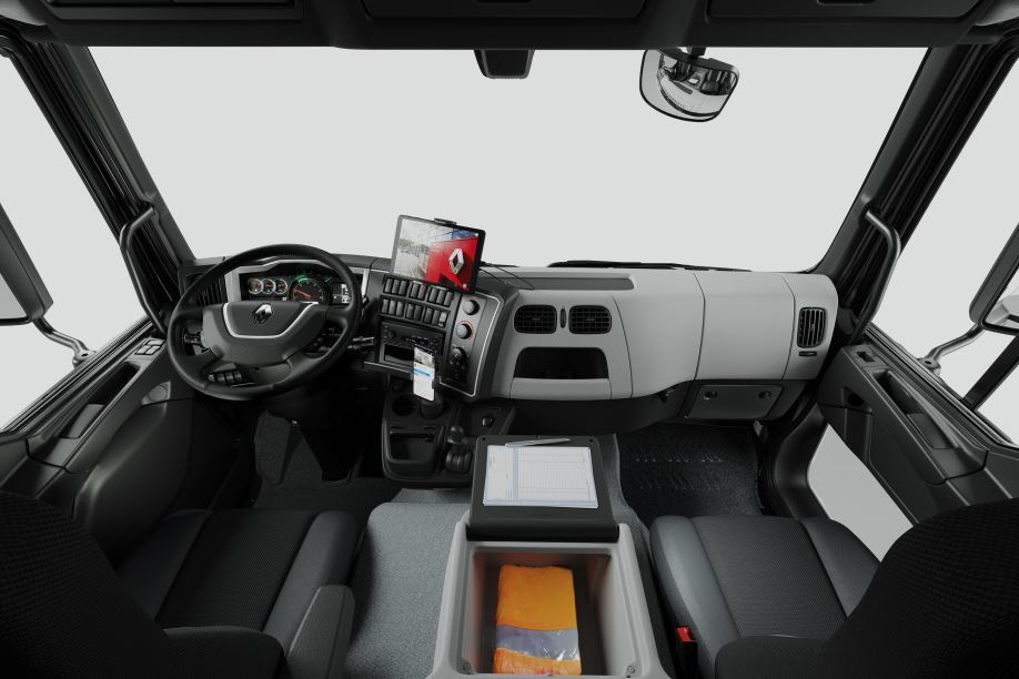 Interior del camión Renault