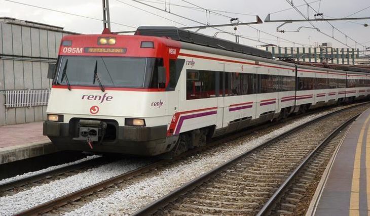 Imagen de un tren de cercanías