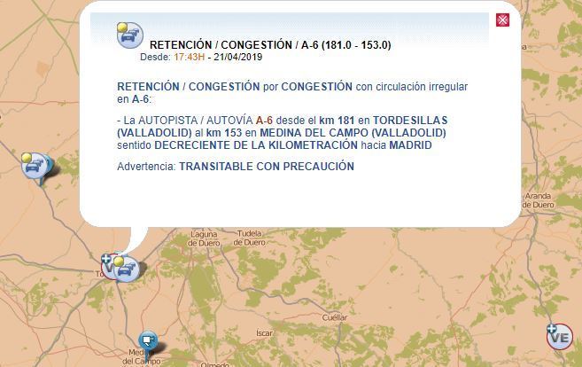 Indicación de la retención DGT