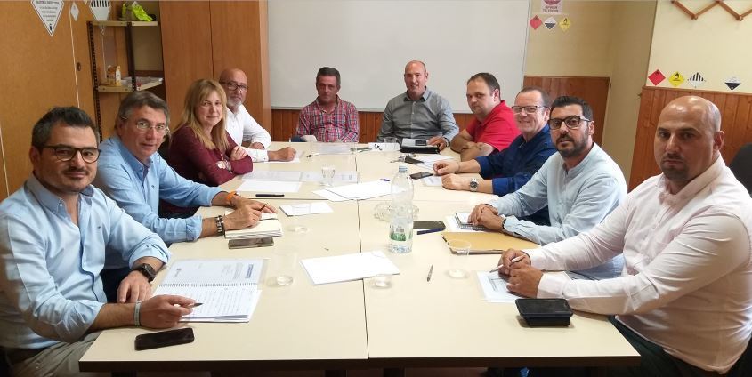 Asistentes a la Junta Directiva de Fenatport celebrada en Bilbao