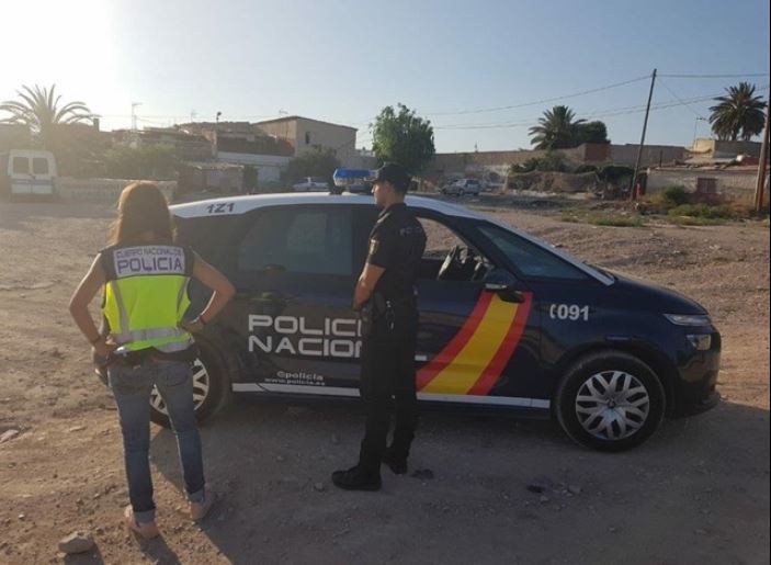 Imagen de la Policía Nacional en la empresa de transporte