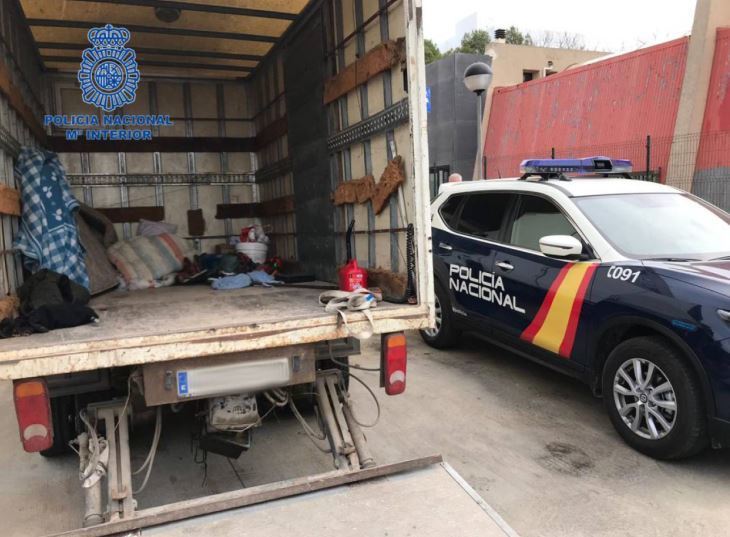 Imagen del camión robado en Palma