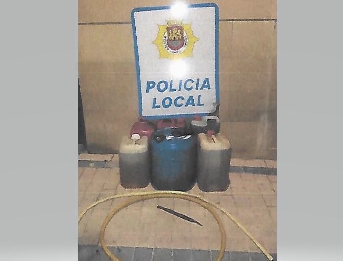 Imagen del material incautado por la Policía Local