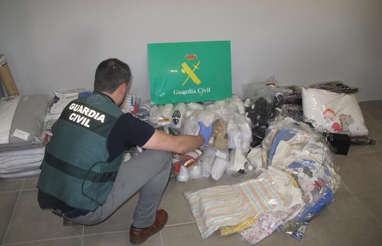Imagen de la mercancía recuperada por la Guardia Civil