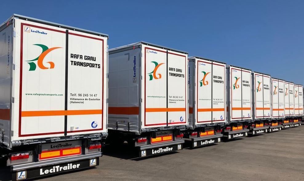 Rafa Grau Transports incorpora a su flota 10 semirremolques Lecitrailer.