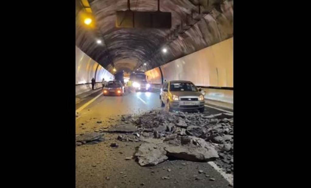 Imagen de Restablecida la circulación en la AP-1 entre Maltzaga y Bergara después de un derrumbe en un túnel. Vídeo