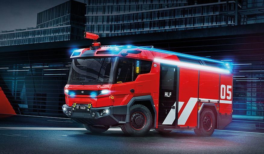 Rosenbauer presenta el Revolutionary Technology, el camión de bomberos 100% eléctrico