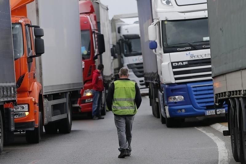Camiones estacionados