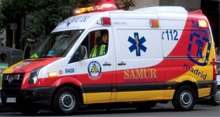 Imagen de una ambulancia del SAMUR