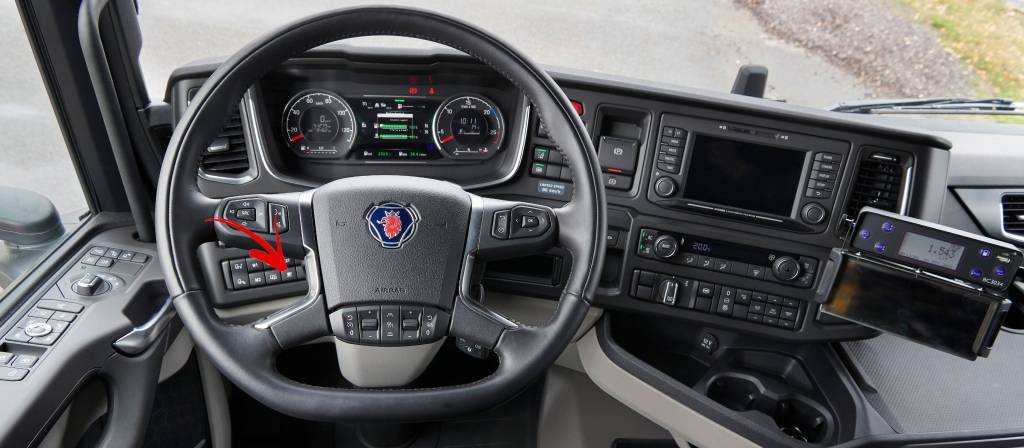 Imagen del nuevo Scania con nuevo sistema de advertencia