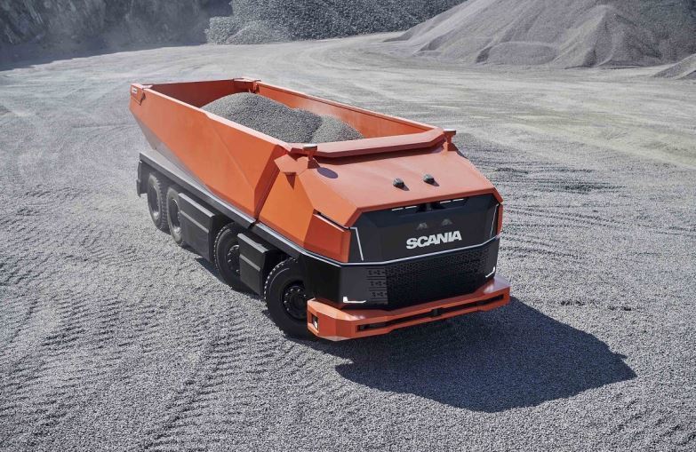 Imagen del camión autónomo Scania AXL,