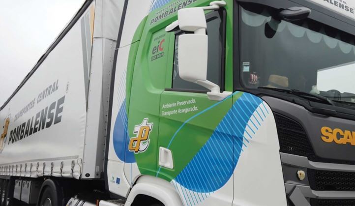 Imagen de un camión Scania de Transportes Central Pombalense
