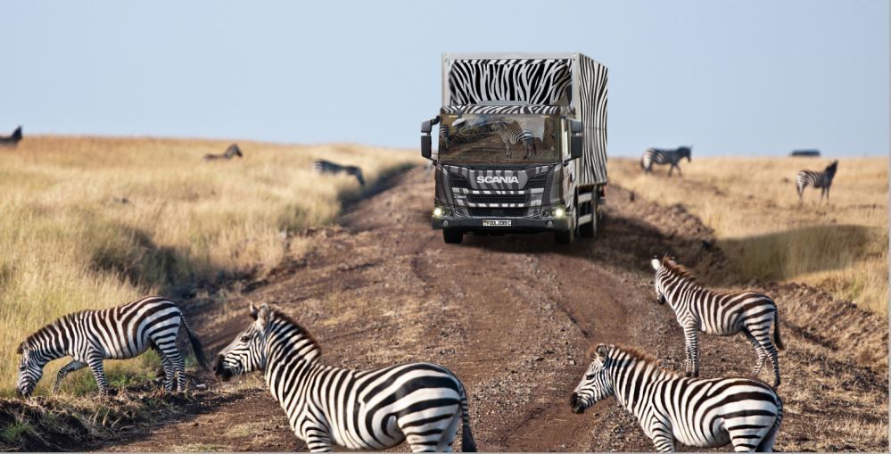 Imagen del Scania L camuflado