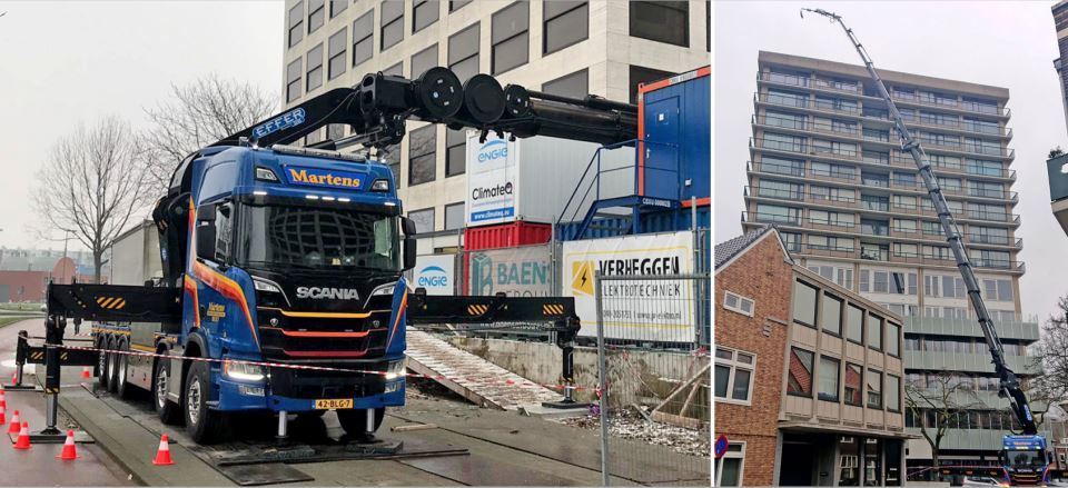 Un Scania con la grúa de carga más grande del Benelux