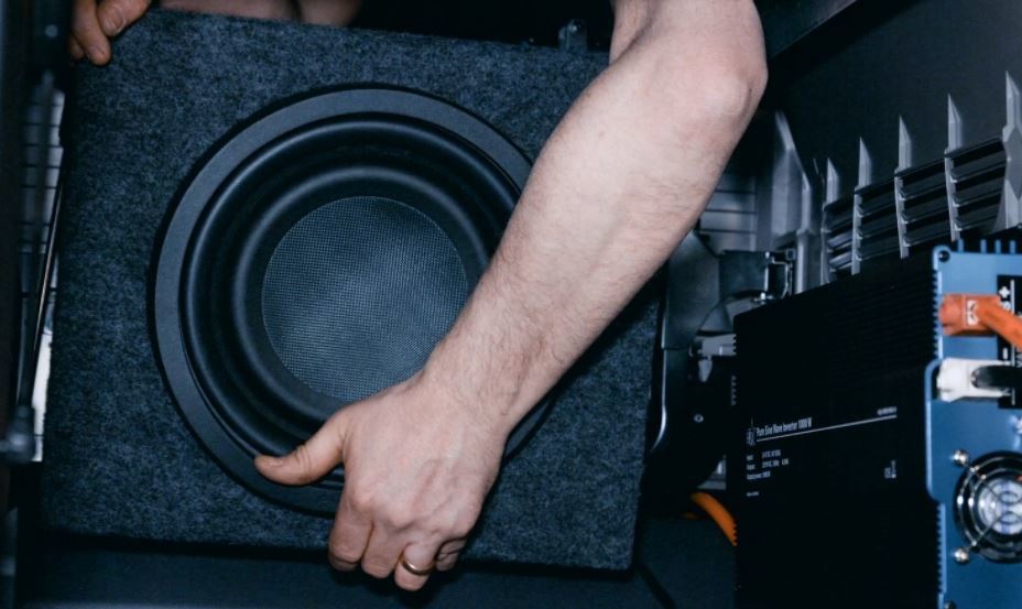 Uno de los altavoces del Scania