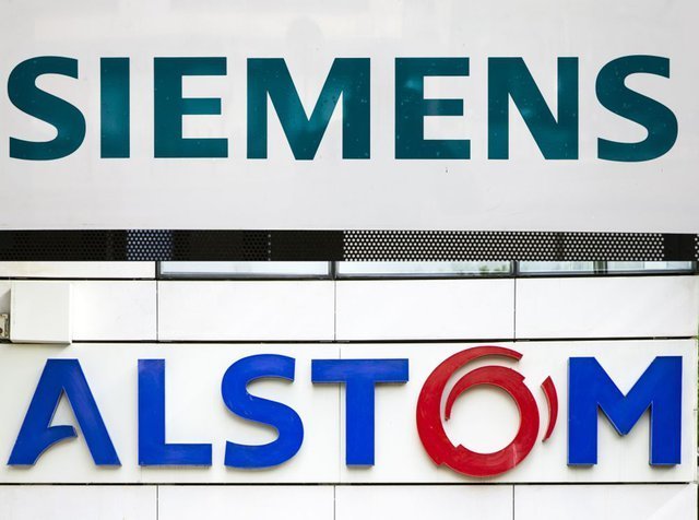Logotipo de Siemens y Alstom
