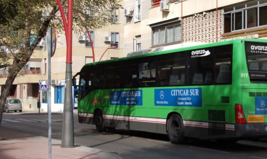 Imagen de un autobús interurbano de Madrid