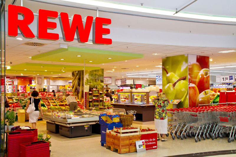 Una tienda de la cadena Rewe.