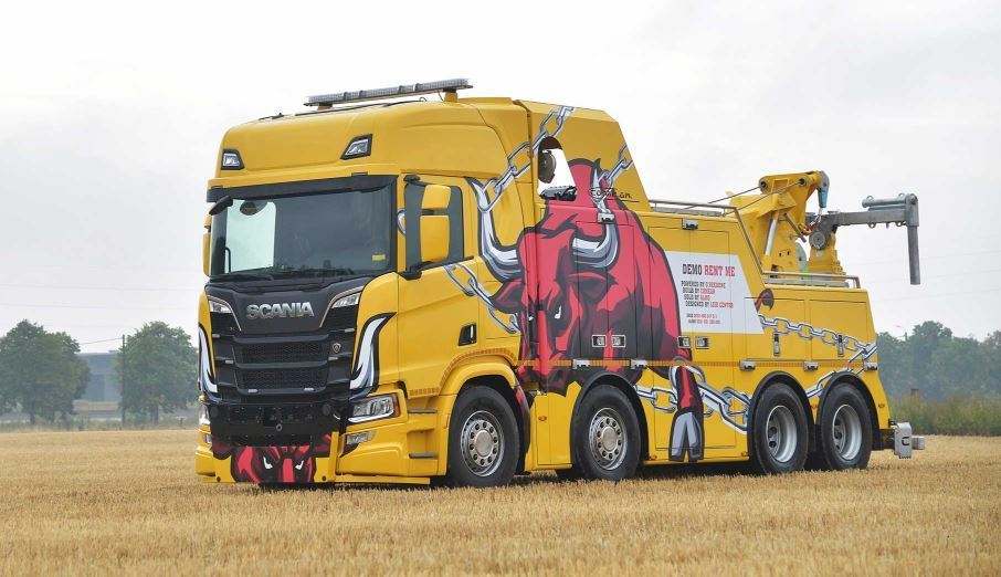 Imagen del Scania R580 V8 de Takeldienst Kris