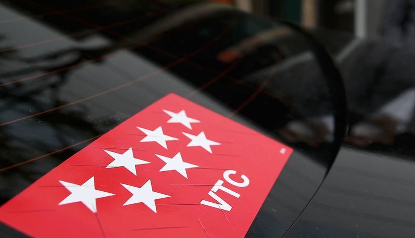 Imagen de una de las VTC de Madrid