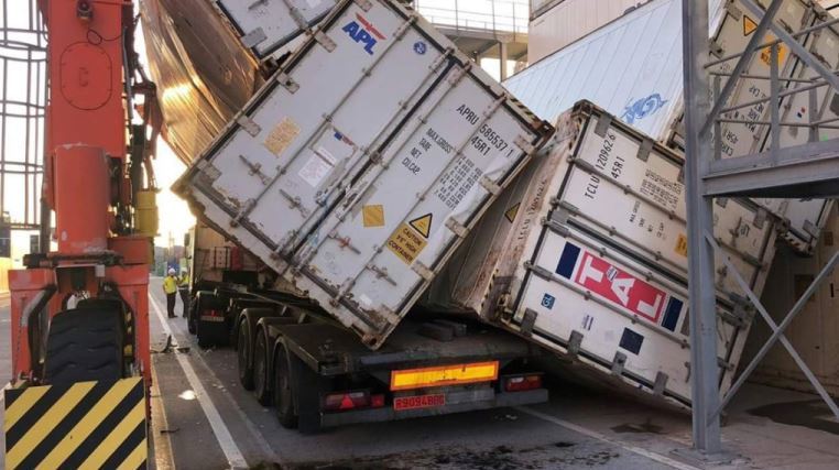 Imagen de un problema de seguridad en el Puerto de Valencia