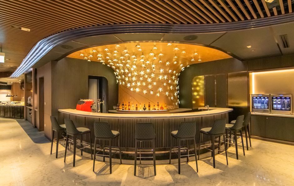 Imagen de una de las salas Vip de Singapore Airlines