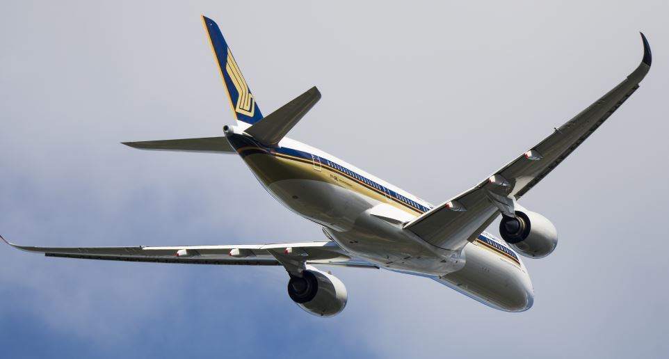 Imagen de un avión de Singapore Airlines