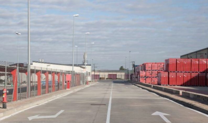 Imagen de la antigua planta de Coca-Cola en Fuenlabrada