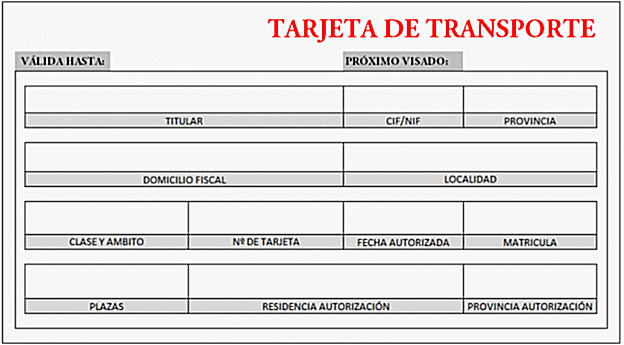 Una tarjeta de transporte