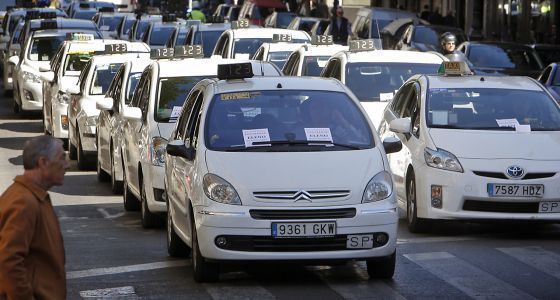 Imagen de taxis de Valencia,