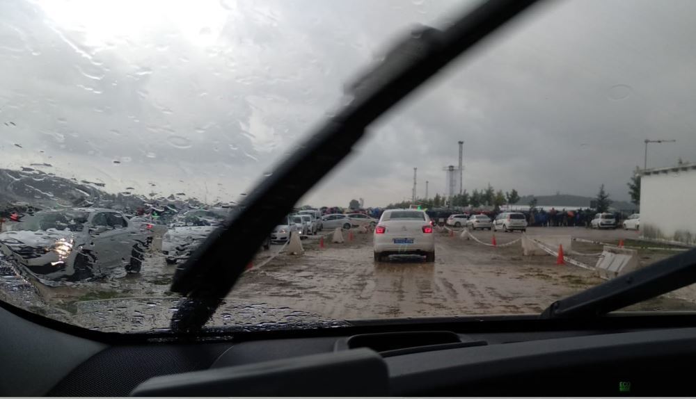 Imagen del espacio destinado a los taxistas en Cheste