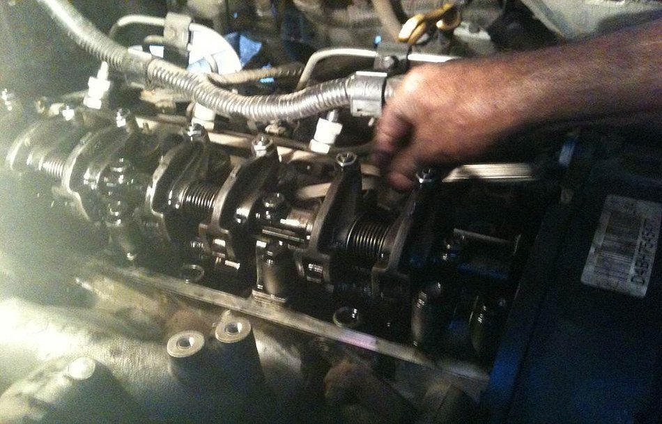 Imagen de la reparación de un motor