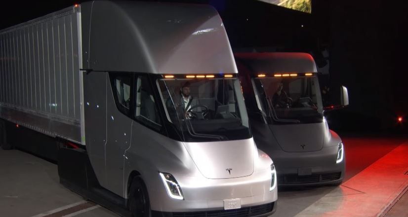 El camión eléctrico de Tesla.