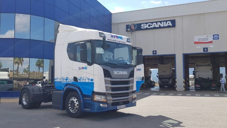 Imagen de uno de los camiones Scania