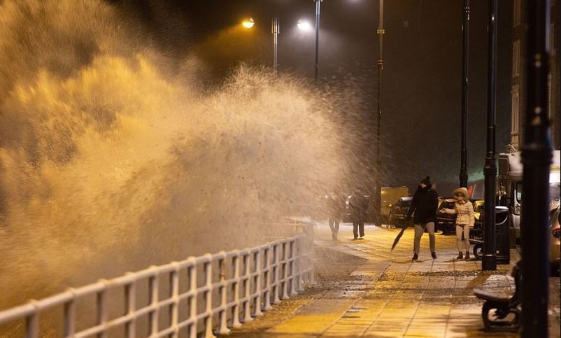Imagen de oleaje por la tormenta Ciara
