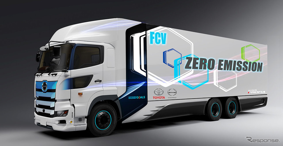 Imagen del camión de hidrógeno de Toyota