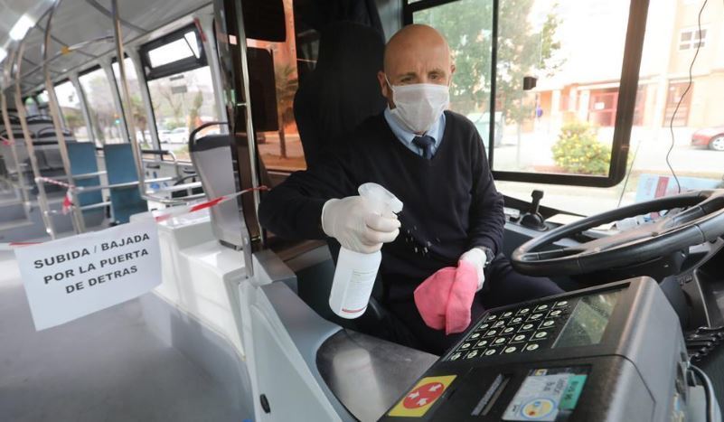 Un conductor de autobús