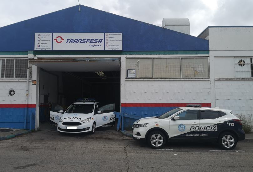 Desinfección de vehículos en los talleres de Transfesa Logistics